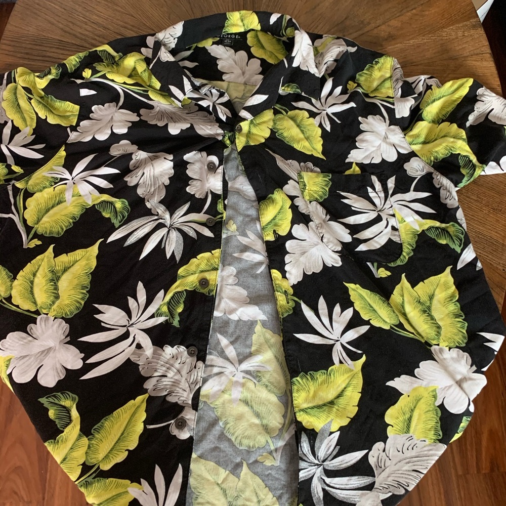 George Button front Hawaiian shirt